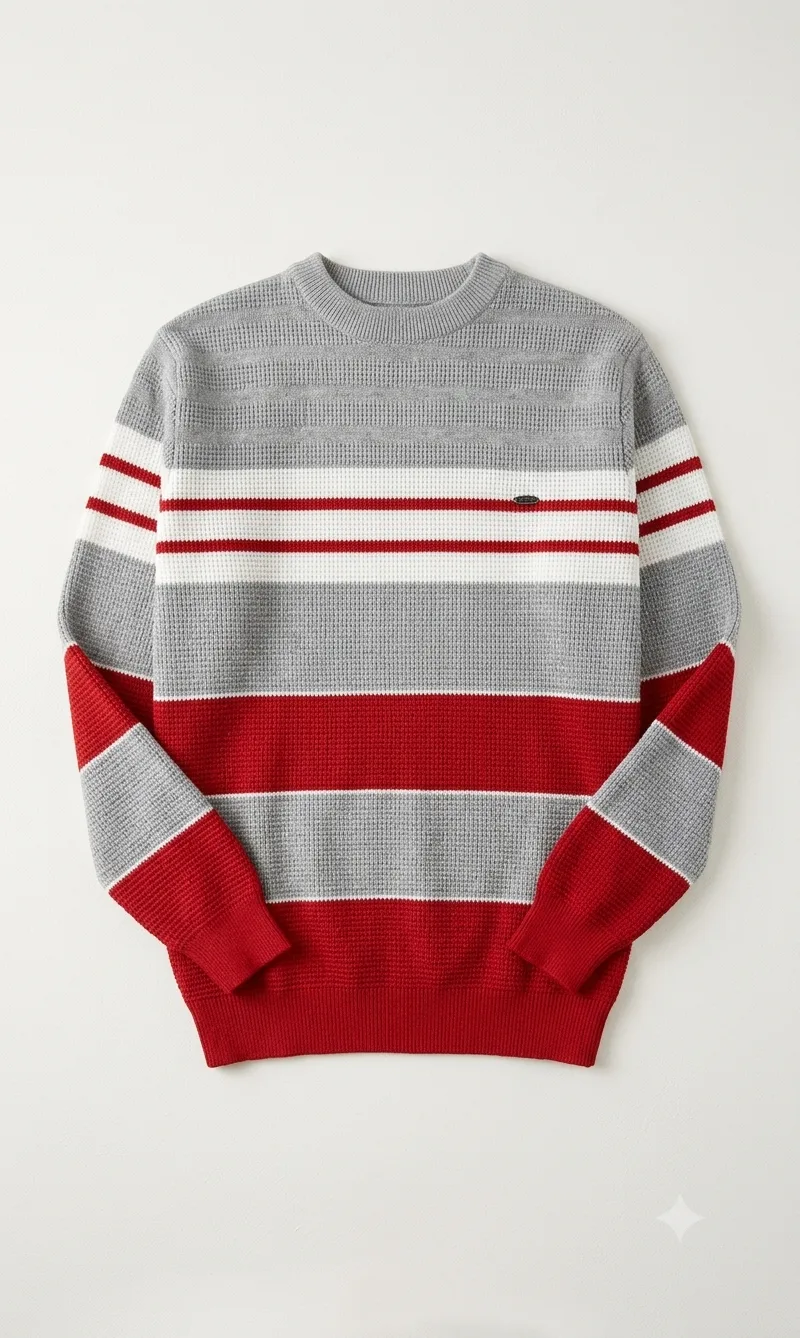 Grey Melange Crew Sweatshirt