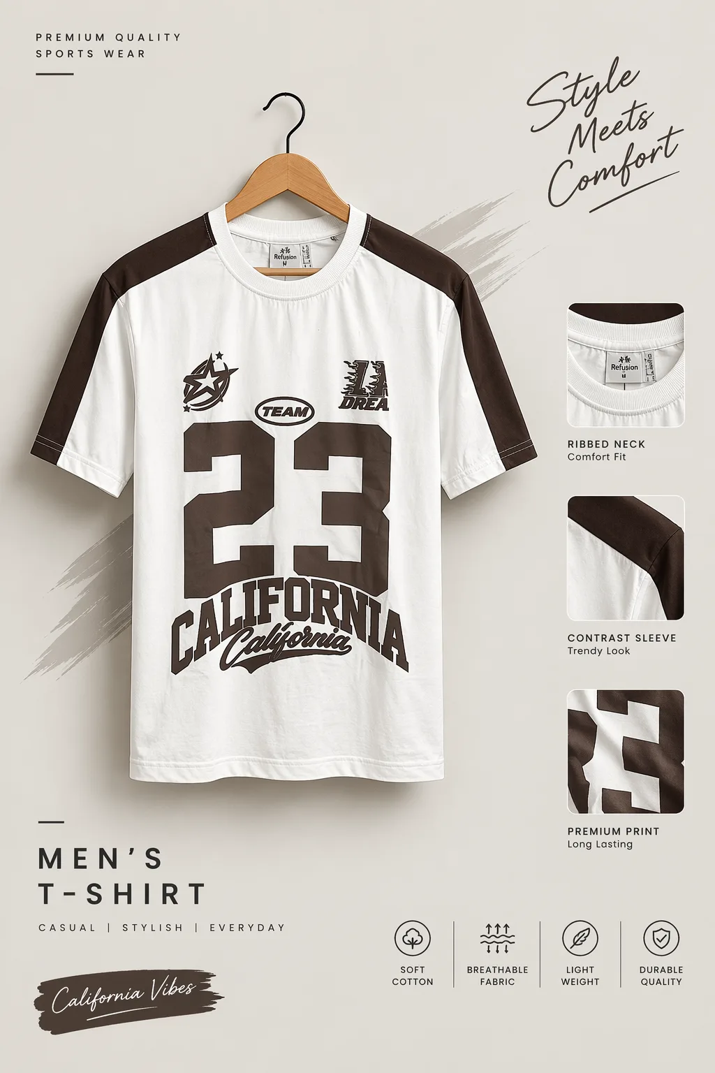 On California Graphic Oversized Tee